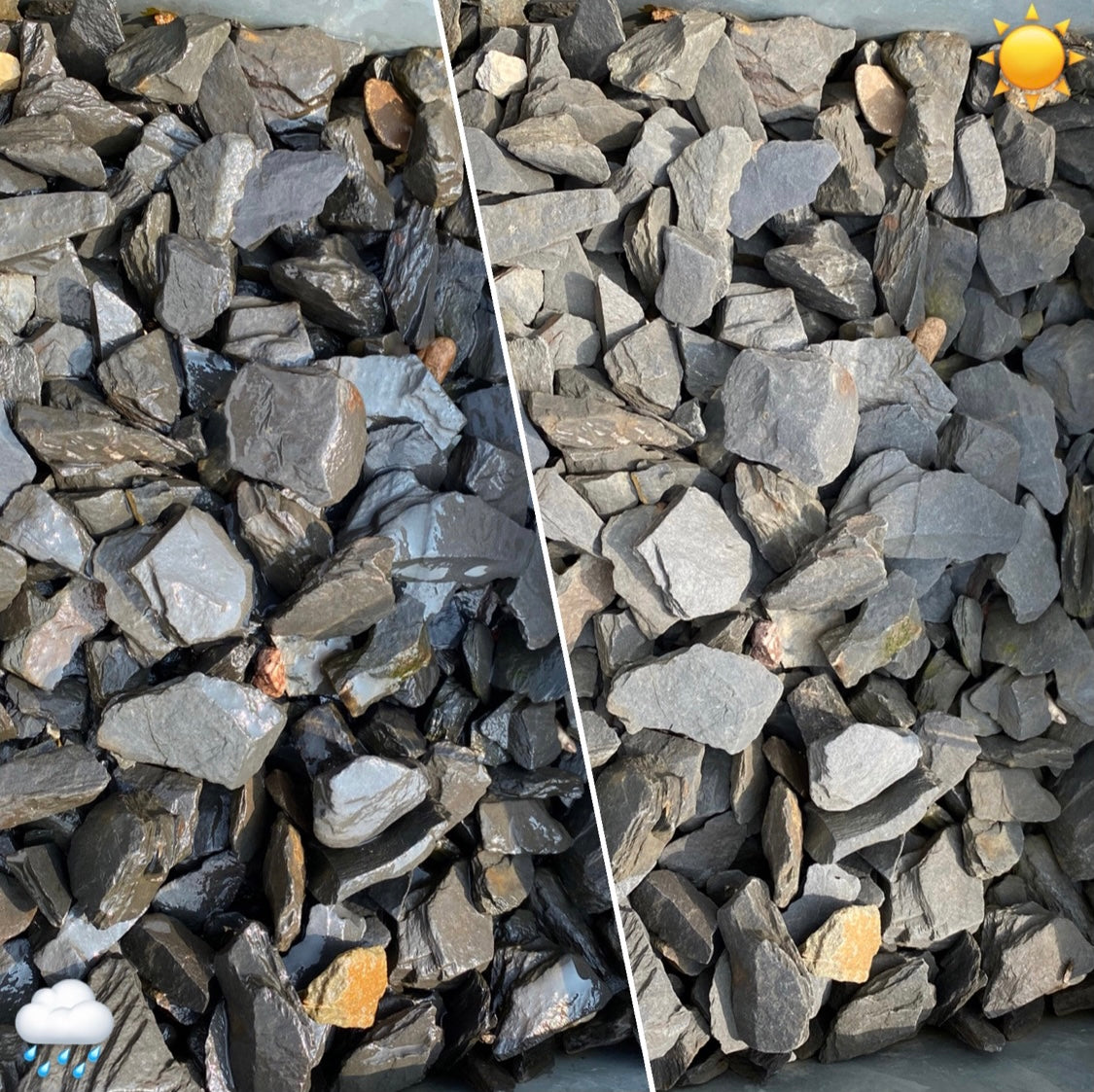 Ziersplitt Imperial Slate"   " 20 - 60 mm 25KG