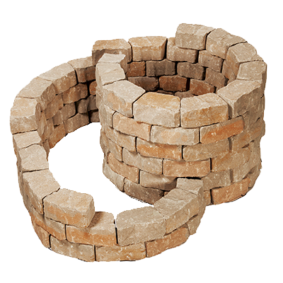 PromoWall Mauerstein getrommelt / 4 versch. Steine mit 8 Oberflächen
