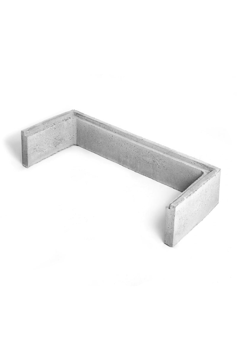 Beton-Lichtschacht Oberteil 100 x 40 x 20 cm (mit Falz)