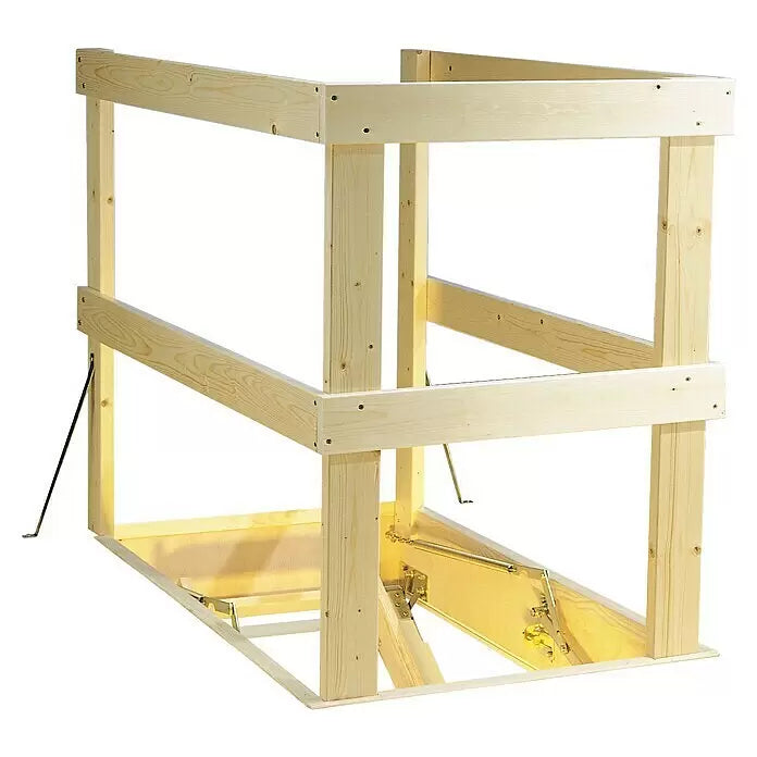 Dolle Lukenschutzgeländer, Holz  bis 130x70cm, für Bodentreppe