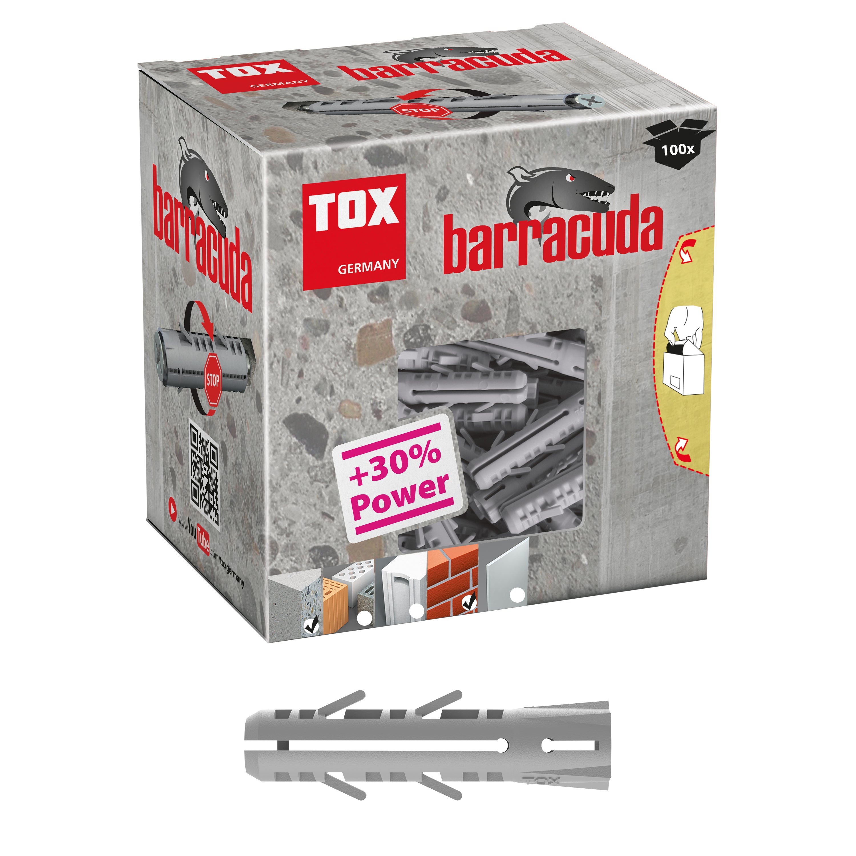 Spreizdübel ,,Barracuda,, 8/40mm / 100 Paket