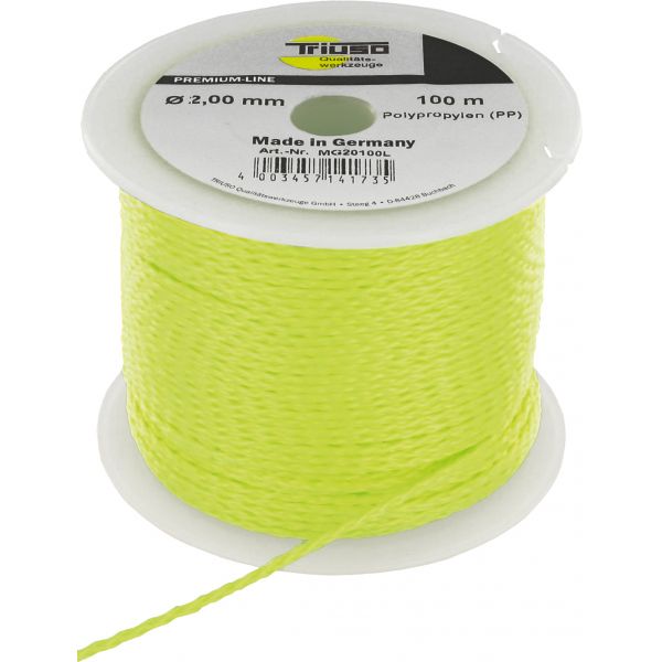 Leucht-Maurerschnur 1,7mm/50m Polyprop.,gelb-fluoreszierend