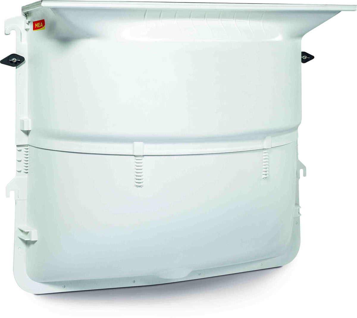 MEAMAX Lichtschacht 100 x 60-85 x 40 cm mit Streckmetallrost & Befestigungsset