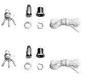 Notentriegelungsschloss NET 5 fuer ein- & doppelwandige Sectionaltore ohne Griffgarnitur