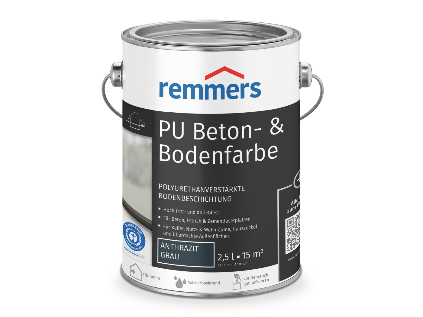 PU BETON- & BODENFARBE ANTHRAZIT  2,50 LTR