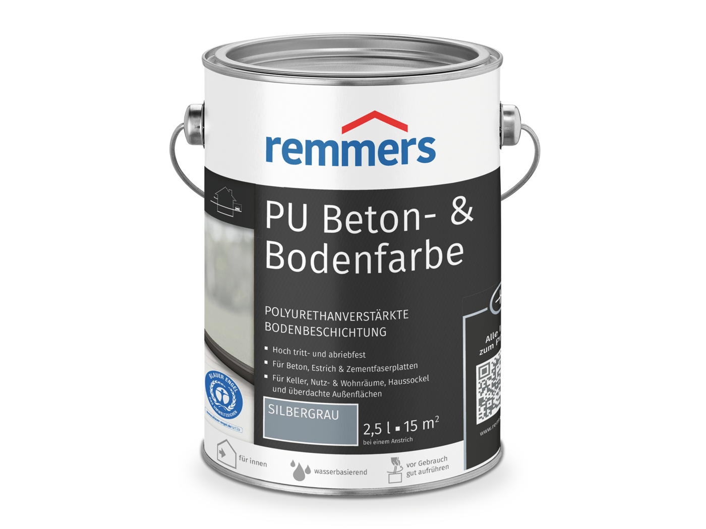 PU BETON- & BODENFARBE SILBERGRAU  2,50 LTR