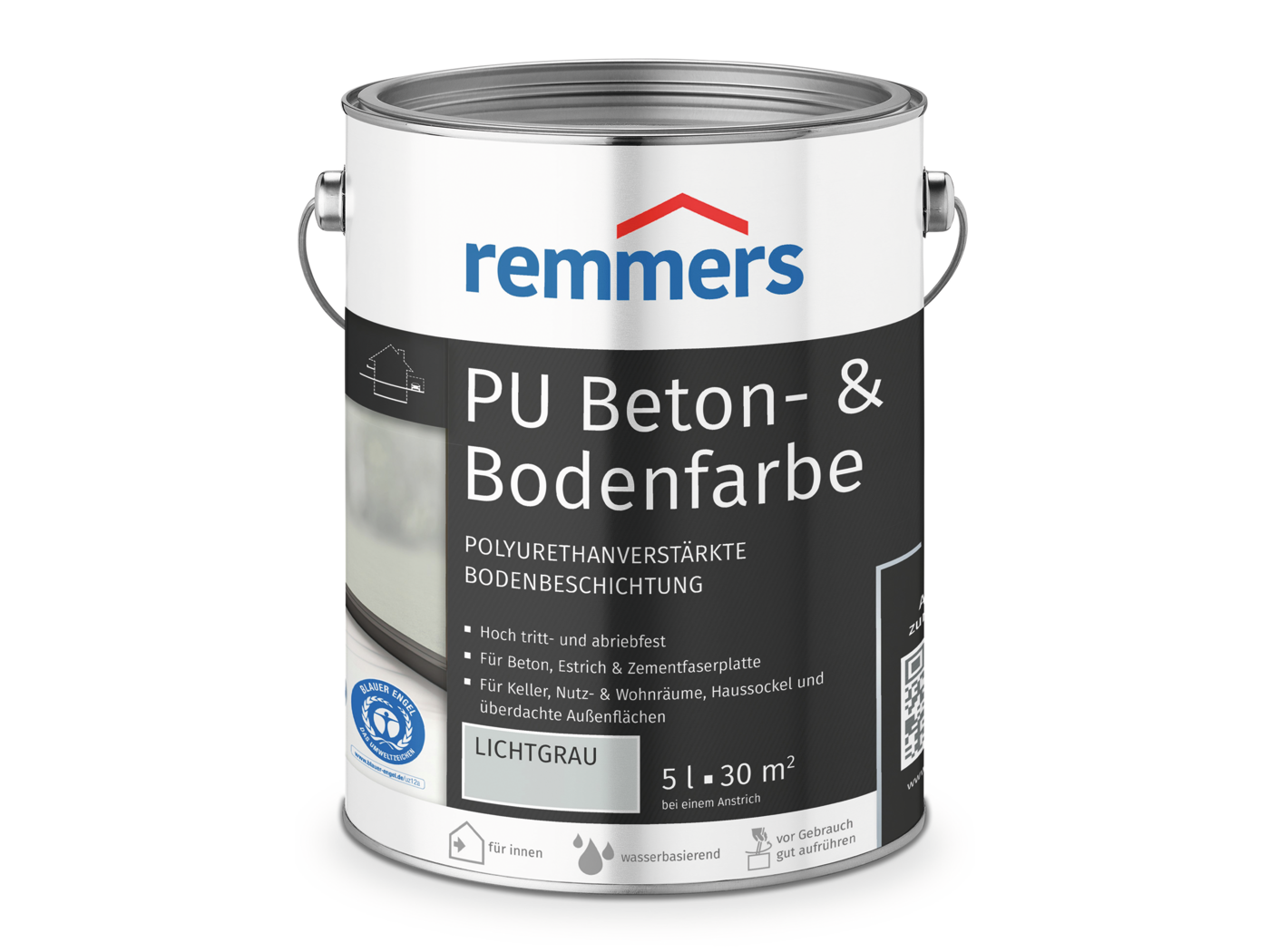PU BETON- & BODENFARBE LICHTGRAU 5 LTR