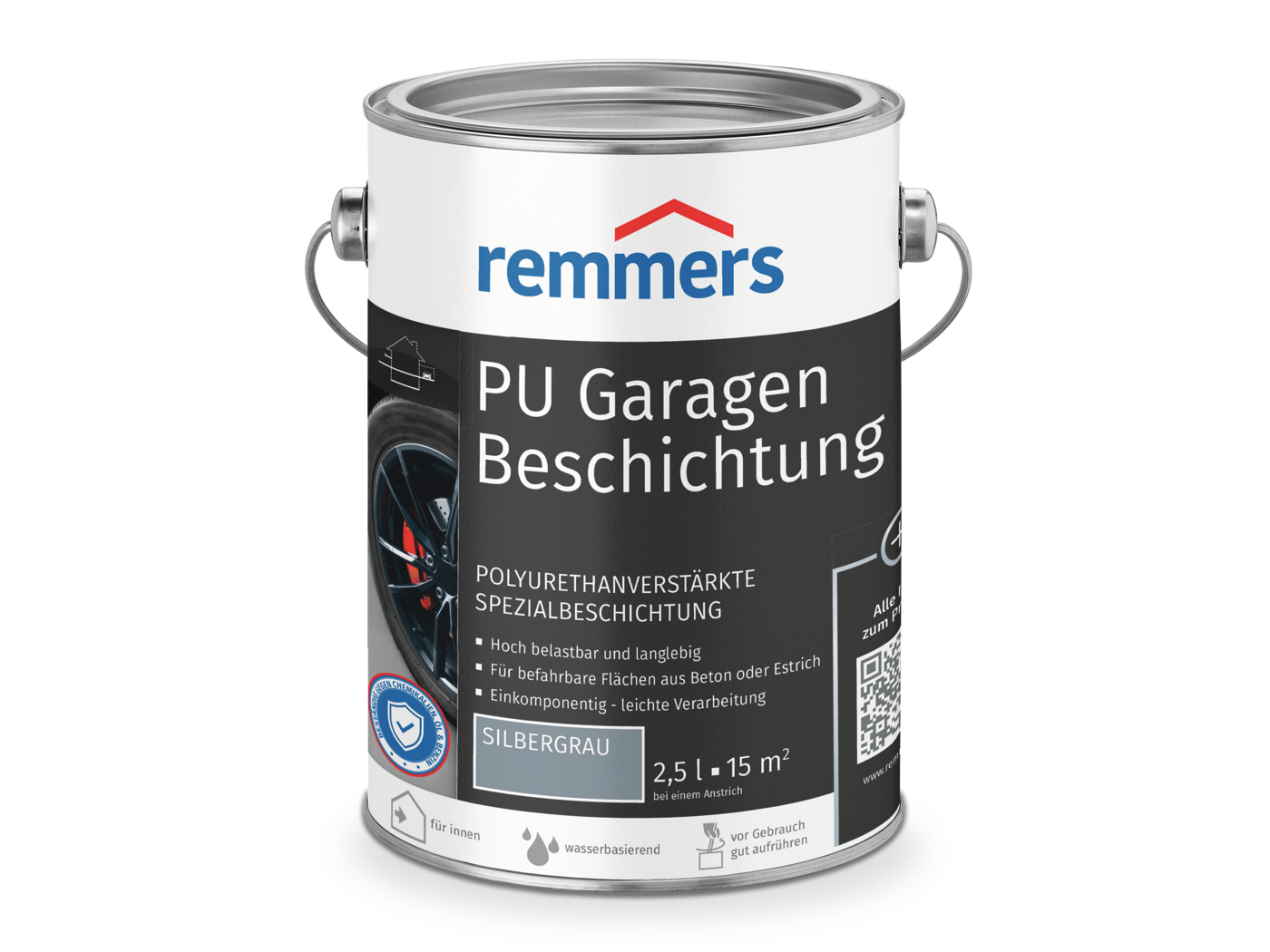 PU GARAGENBESCHICHTUNG SILBERGRAU  2,50 LTR