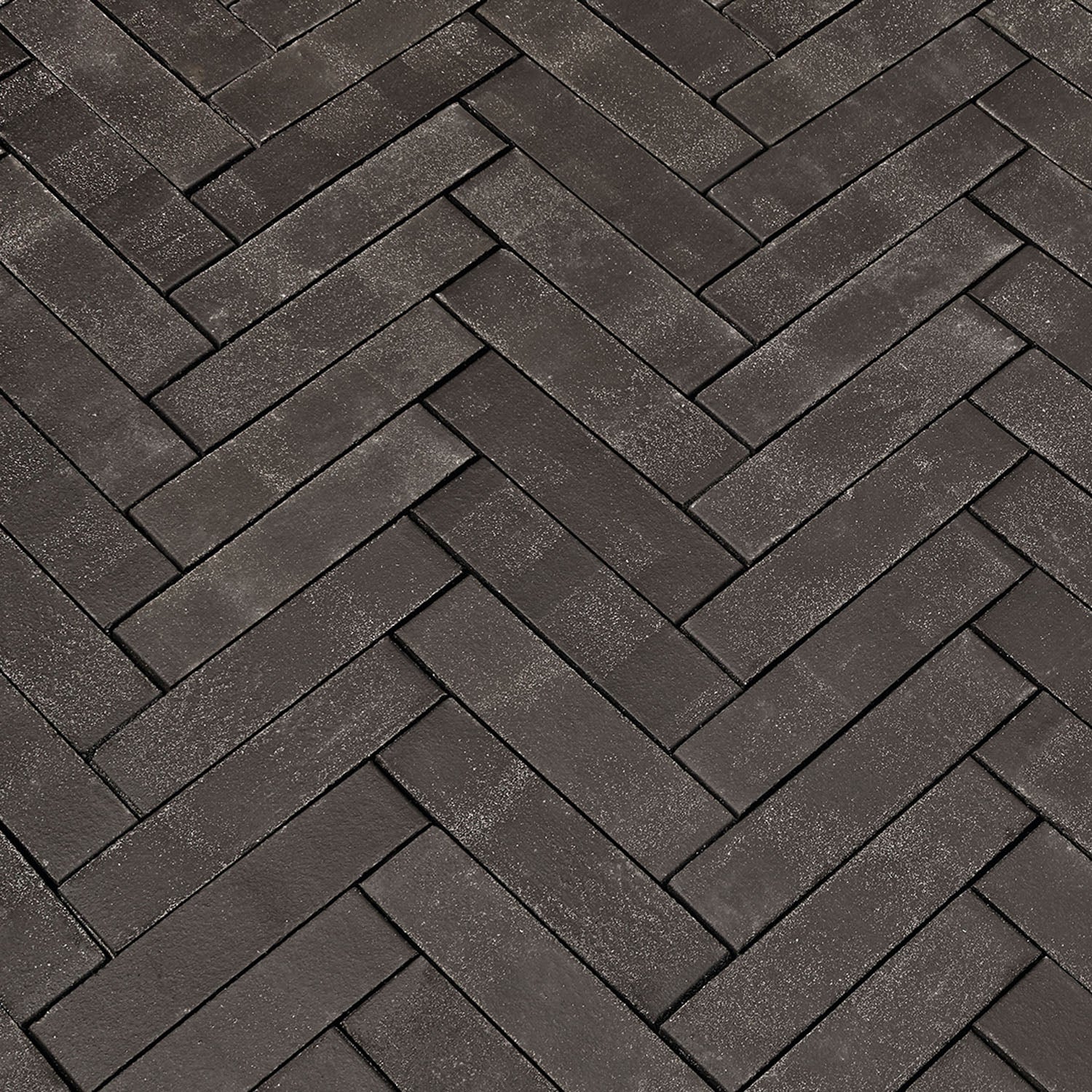 Pflasterklinker Eros Schwarz nuanciert 200x50x60mm ohne Fase  10,83 m² Palette