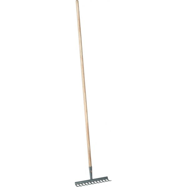 Gartenrechen mit Tülle + Stiel
