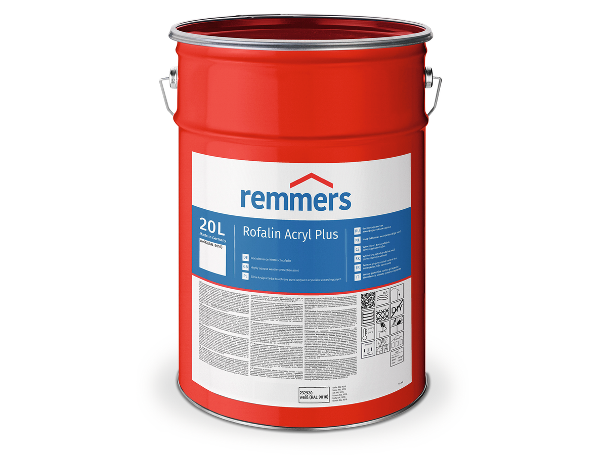 ROFALIN ACRYL PLUS WEIß RAL 9016 20,00 LTR