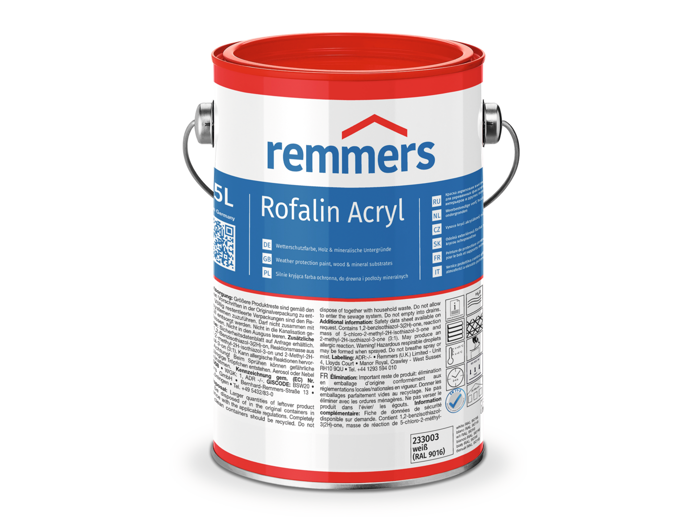 ROFALIN ACRYL WEIß RAL 9016 750ML
