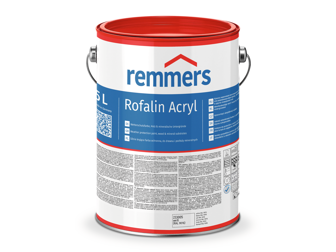 ROFALIN ACRYL WEIß RAL 9016 5,00 LTR