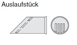 Siroplast - K Auslaufstück mit Froschklappe