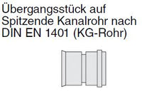 Siroplast - K Übergangsstück auf KG-Rohr/Spitzende