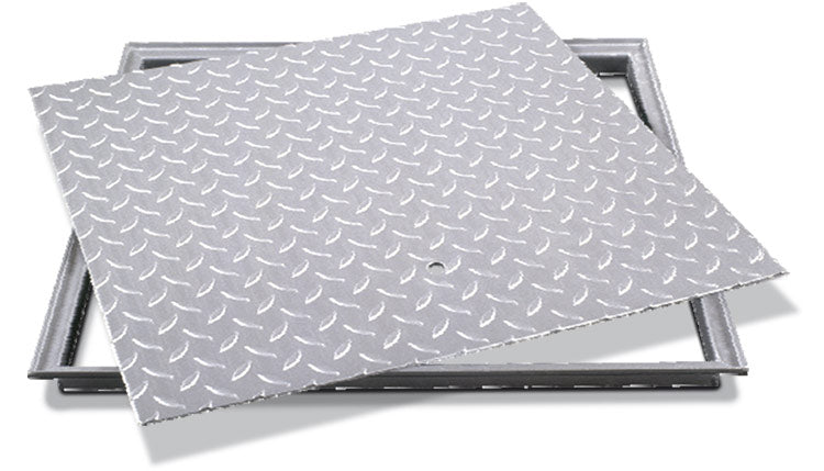 Schachtabdeckung 410 x 410 mm, verzinkt LRL-Stahl 5kN/qm  Stück