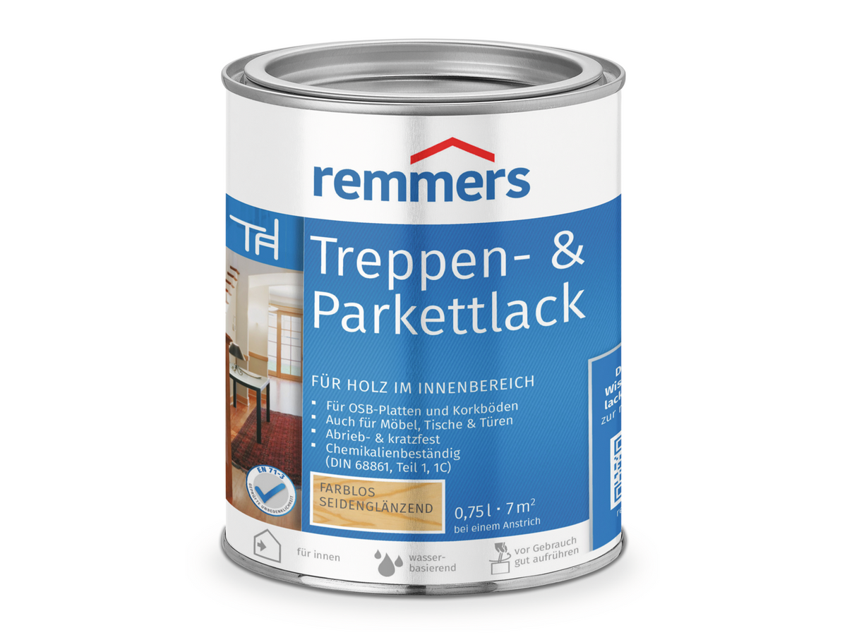 Remmers Parkett.- und Treppenlack 0,75l