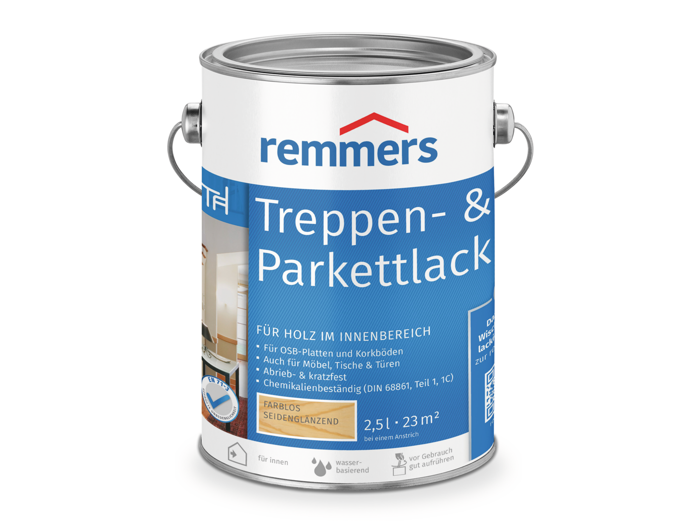 Remmers TREPPEN-& PARKETTLACK SG FARBLOS  2,50 LTR