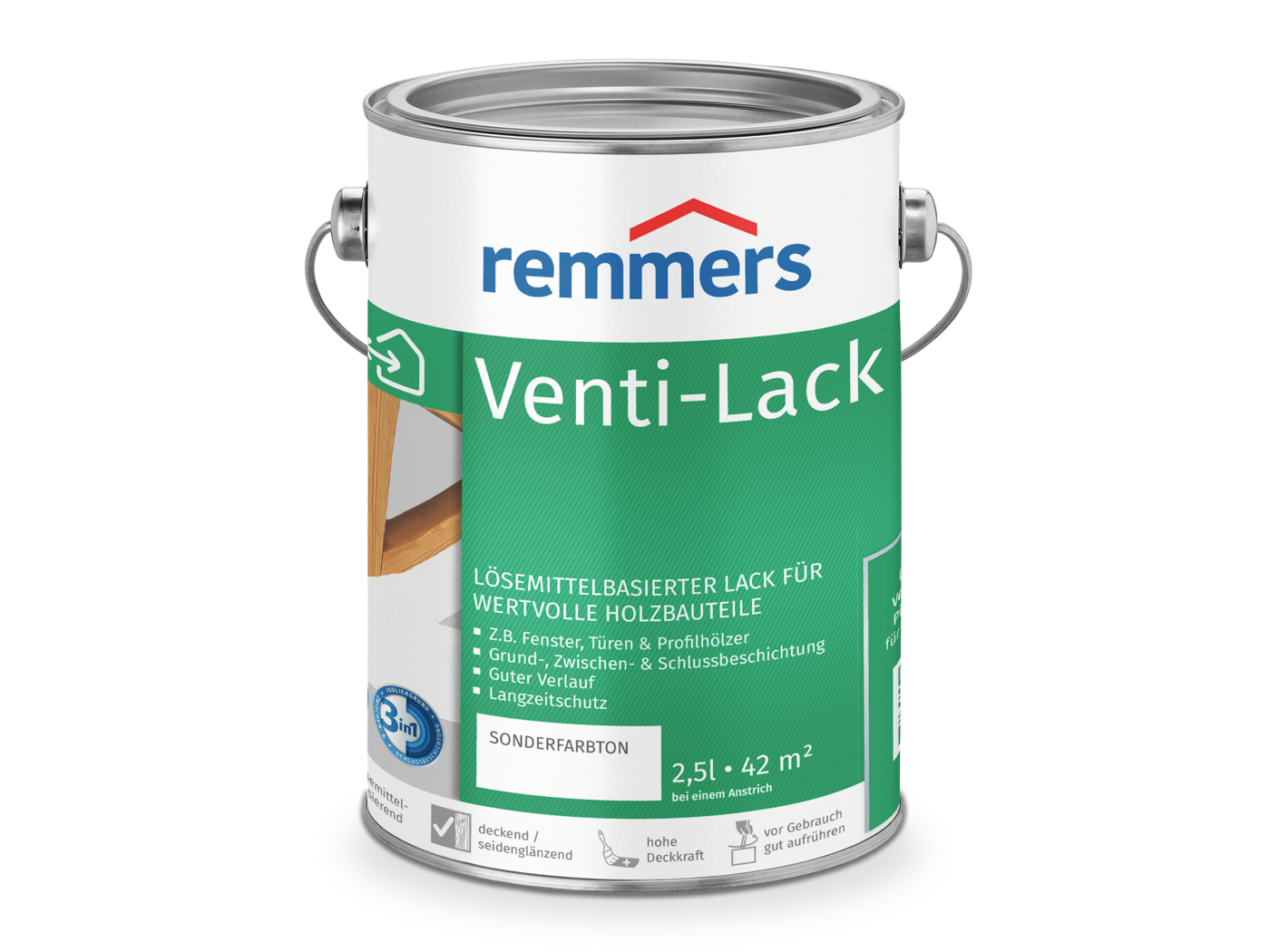 Remmers VENTI-LACK 3in1 WEIß RAL 9016  2,50 LTR