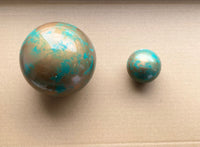 Dekokugel Edelstahl mit Bronze Effekt