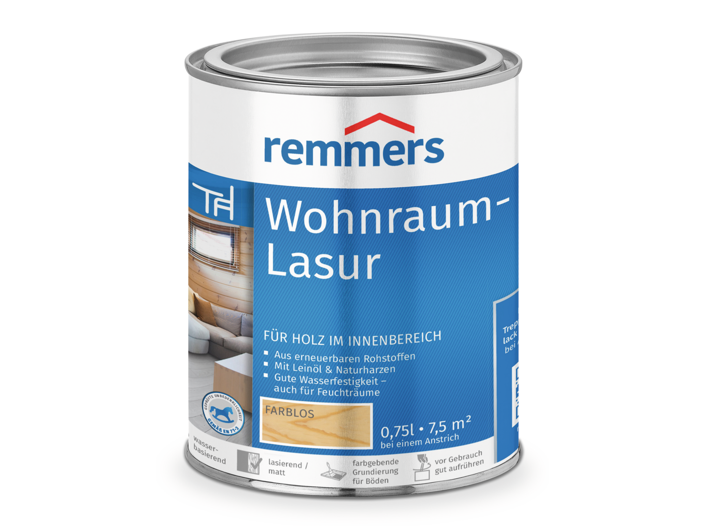 Remmers WOHNRAUM-LASUR FARBLOS  0,75 LTR