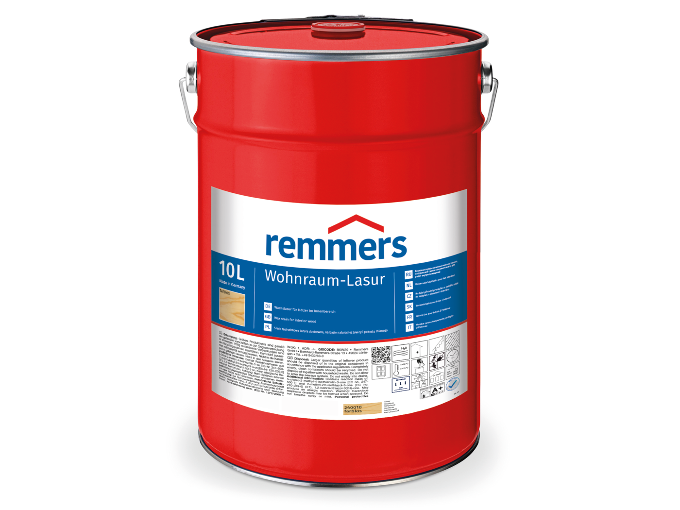 Remmers WOHNRAUM-LASUR FARBLOS  10,00 LTR