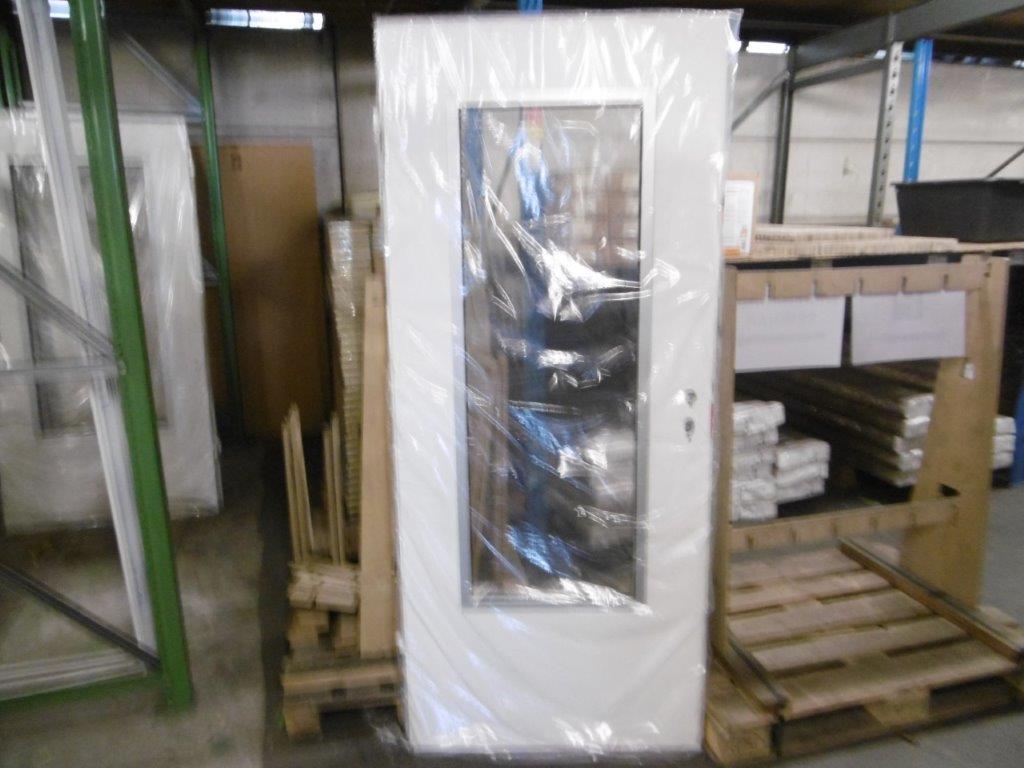 ZK-Tuerblatt Verkehrsweiss, RAL 9016  1000 x 2000 mm, DIN Links  LA5 (ohne Verglasung)  ohne Drueckergarnitur