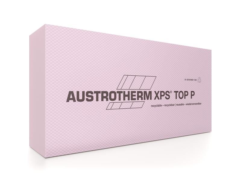 XPS glattkantig mit Waffelstrukt. Oberfläche, Wärmedämmplatte aus extrudiertem Polysterol / Extruderschaum