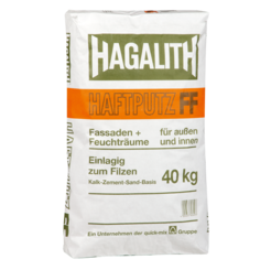 HAGALITH-Haftputz FF 40 kg, Feuchtraum & Fassade