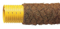 Eurodrain KOKOS Vollfilterrohr aus PVC-U gelb + Kokosschicht, mit Verbindungsmuffe