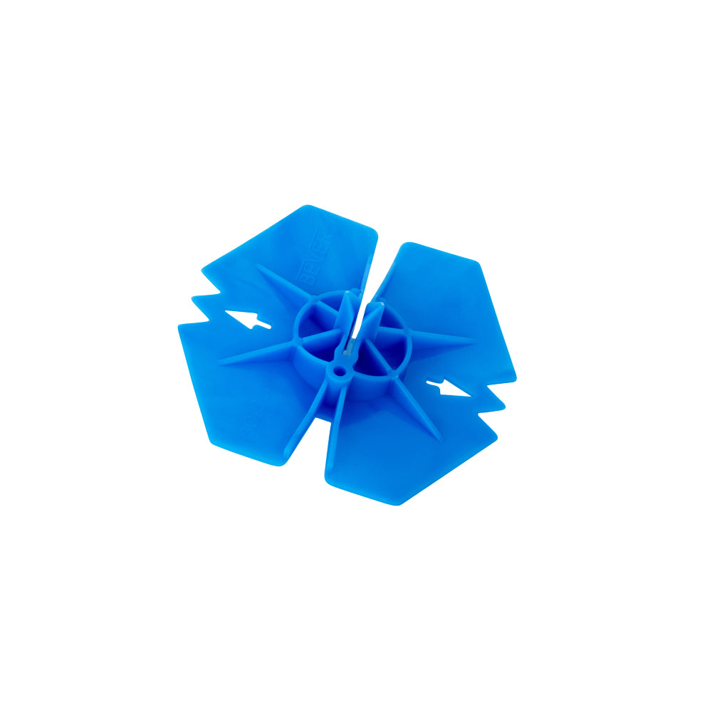 Iso-Clip Klemmscheibe aus PP blau, 60mm für LSA 3-5mm 250 Stück