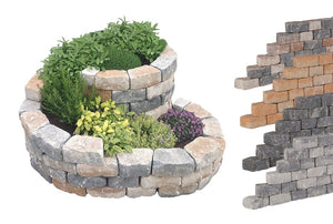 PromoWall Mauerstein getrommelt / 4 versch. Steine mit 8 Oberflächen