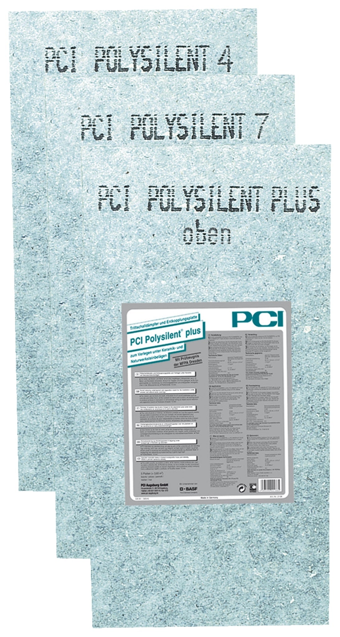 PCI Polysilent Plus 10 mm x 0,6x1,20m  5 Stück/VPE
