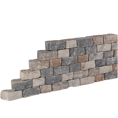 PromoWall Mauerstein getrommelt / 4 versch. Steine mit 8 Oberflächen