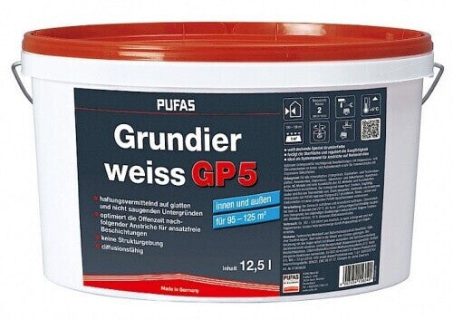 PUFAS Grundierweiss GP 5  12,5 Liter