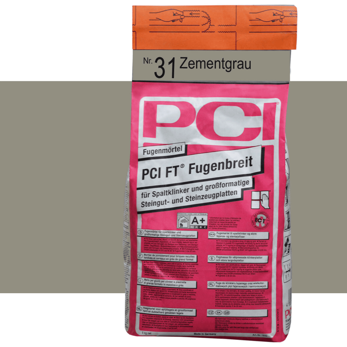 PCI FT Fugenbreit zementgrau 5 kg