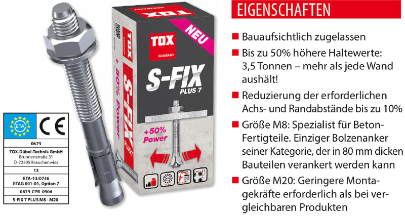 TOX Bolzenanker S-FIX Plus